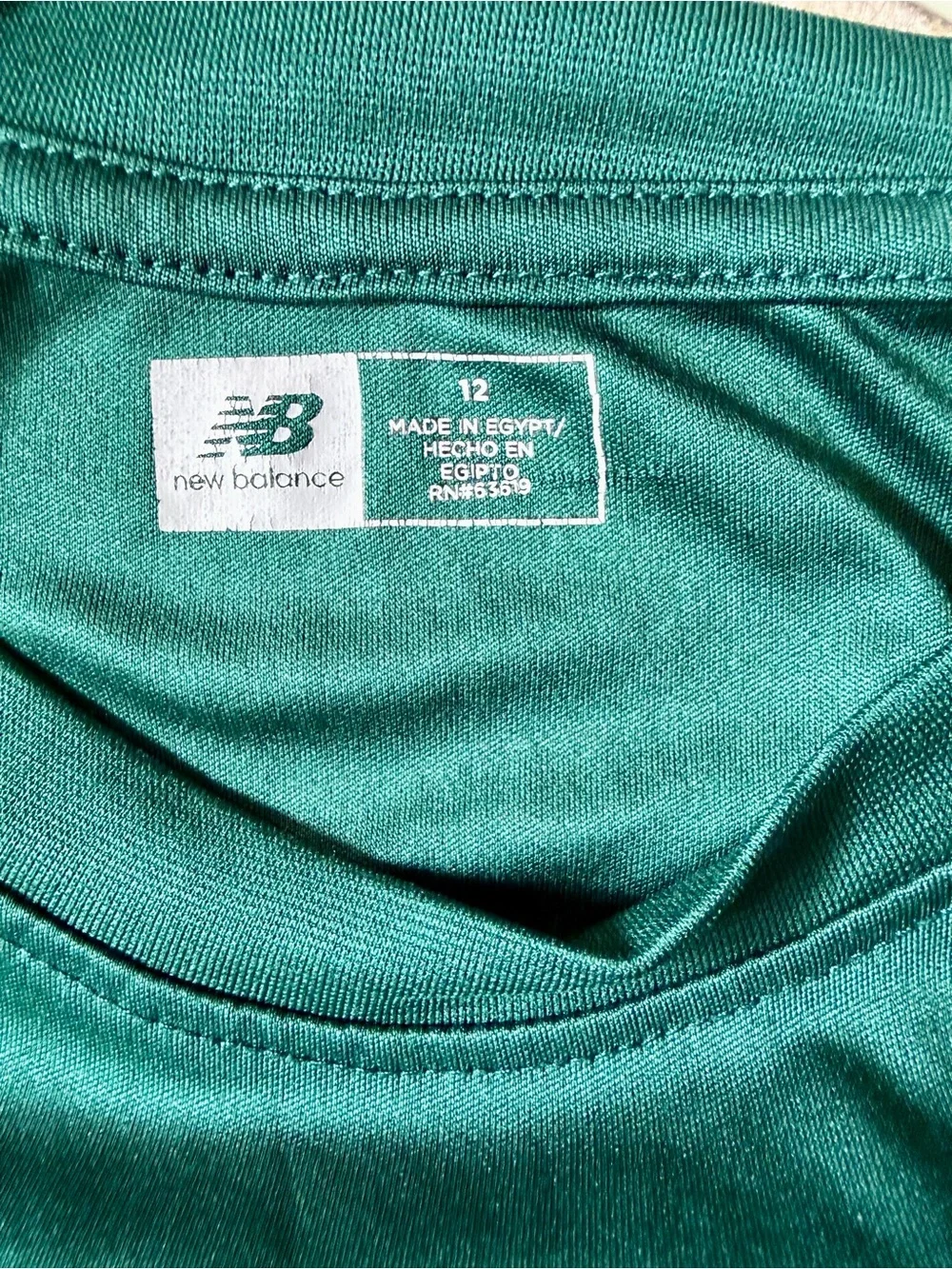 New Balance Teal Short Sleeve Logo Athletic Tee